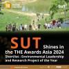 มทส. ผลงานโดดเด่น เข้าชิงรางวัล THE AWARDS ASIA 2024 สาขาความเป็นผู้นำด้านสิ่งแวดล้อมและโครงการวิจัยแห่งปี