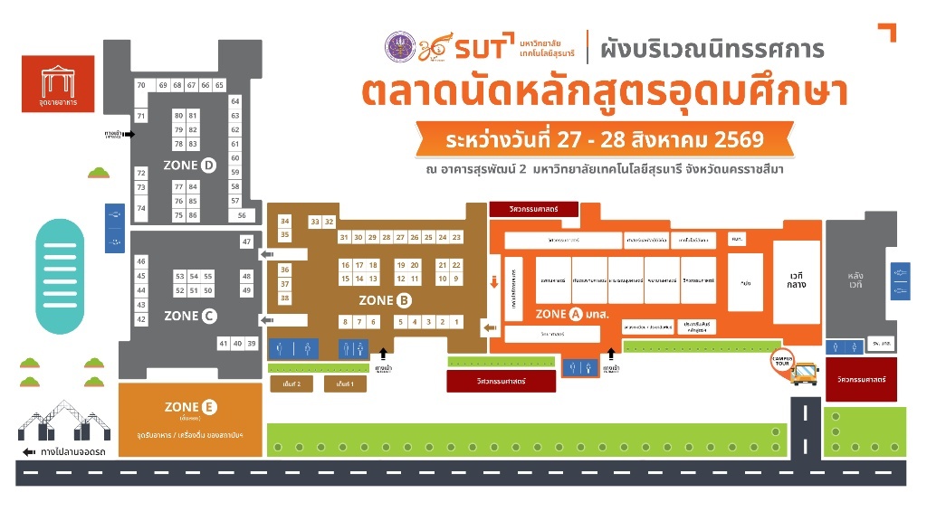 ผังบริเวณนิทรรศการ