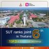 SUT Ranks Joint 6th in Thailand, Top 3 in Science and Technology by THE World University Rankings 2024
